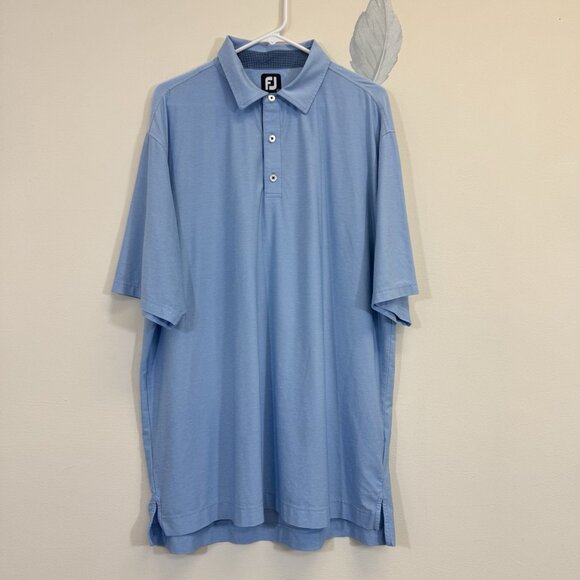 Footjoy Men’s Polo Shirt Size XL Blue Short Sleeve Golf FJ Performance - Picture 1 of 8